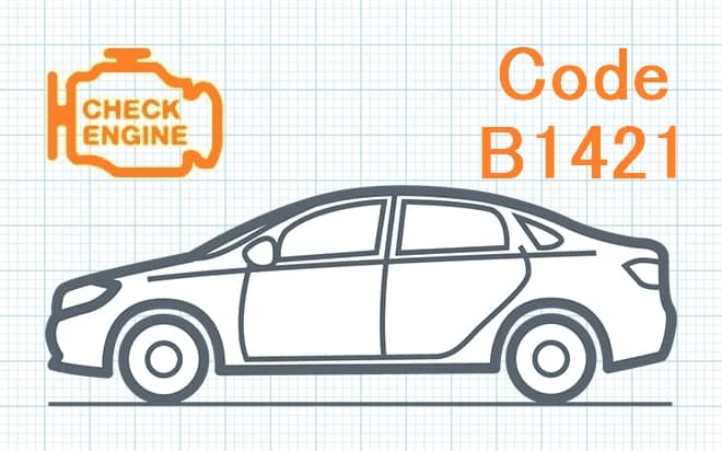 Código Toyota B1421 - Circuito del sensor solar del lado del pasajero
