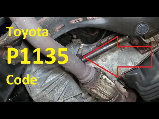Código Toyota P1135: Mal funcionamiento en el circuito del calentador del sensor de relación aire/combustible, banco 1, sensor 1