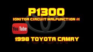 Código Toyota P1300 - Mal funcionamiento del circuito de encendido n.° 1
